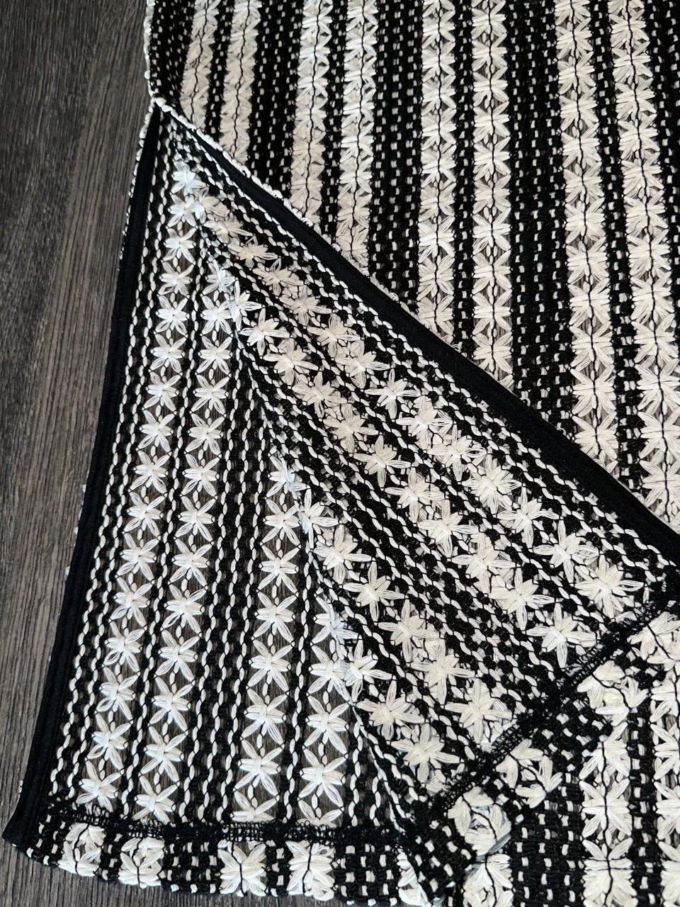 Strandjurk / Tuniek H&M zwart & wit gehaakt – photo 9